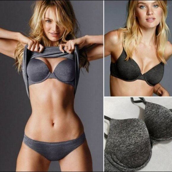 Victoria’s Secret | Marl Gray Uplift Semi-Demi | Size 32DDD - Picture 1 of 12